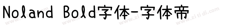 Noland Bold字体字体转换
